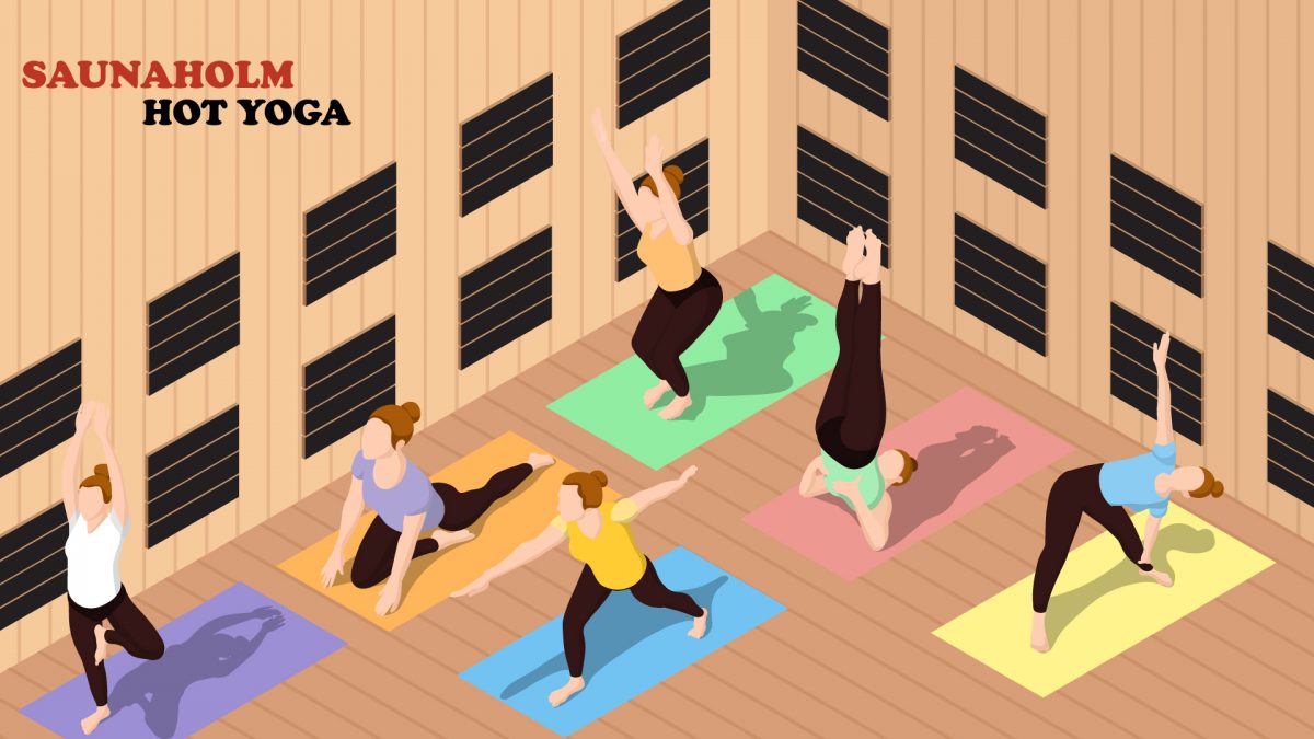 Practicing Hot Yoga in a Sauna Room